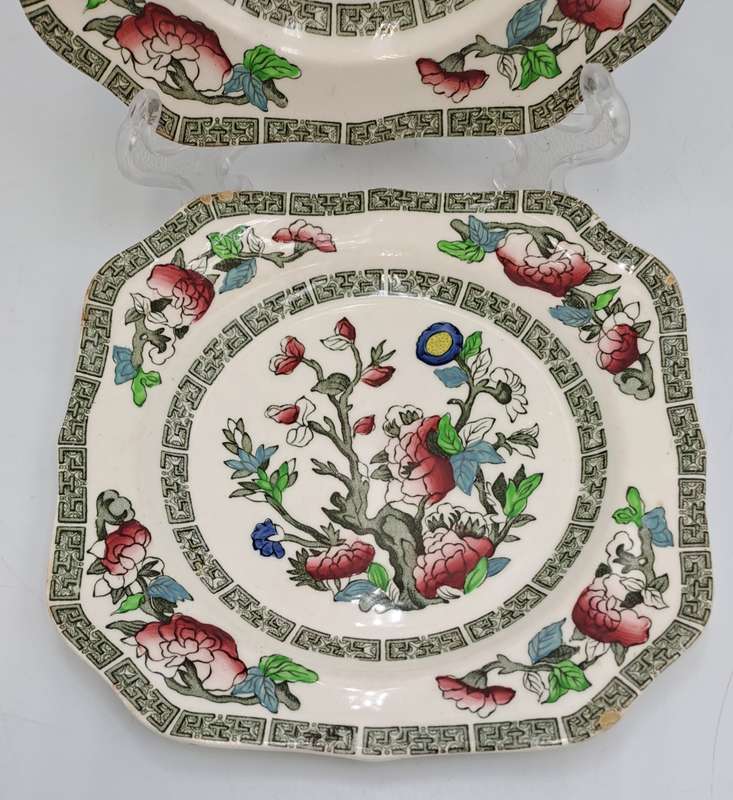 2 Vintage Johnson Bros Indian Tree Tea Side Plate - England