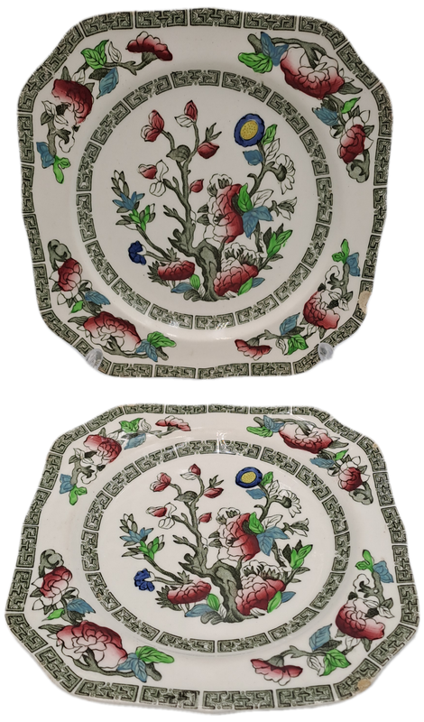 2 Vintage Johnson Bros Indian Tree Tea Side Plate - England