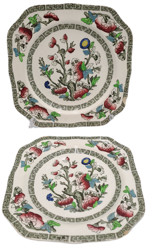 2 Vintage Johnson Bros Indian Tree Tea Side Plate - England