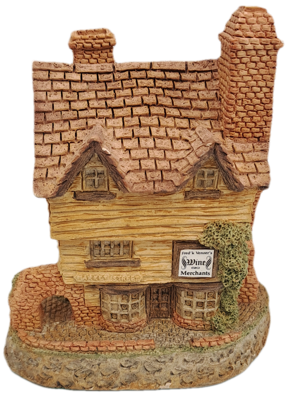 1980 David Winter Cottage Collection"Wine Merchant" Hand Made In Great Britain.