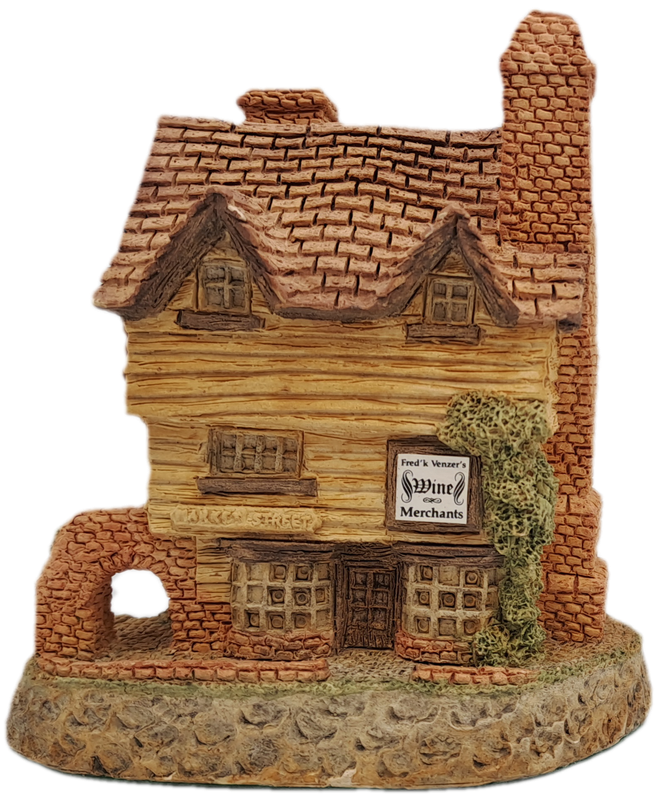 1980 David Winter Cottage Collection"Wine Merchant" Hand Made In Great Britain.