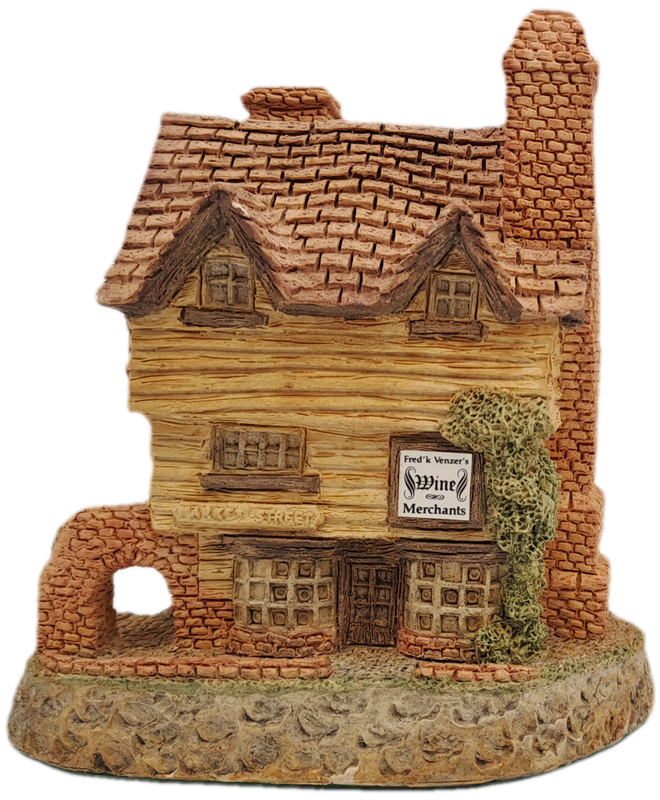1980 David Winter Cottage Collection"Wine Merchant" Hand Made In Great Britain.