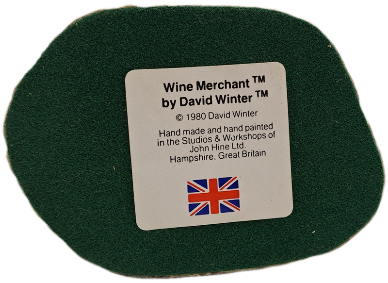 1980 David Winter Cottage Collection"Wine Merchant" Hand Made In Great Britain.