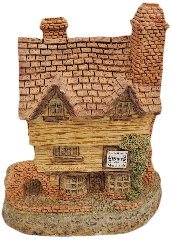 1980 David Winter Cottage Collection"Wine Merchant" Hand Made In Great Britain.