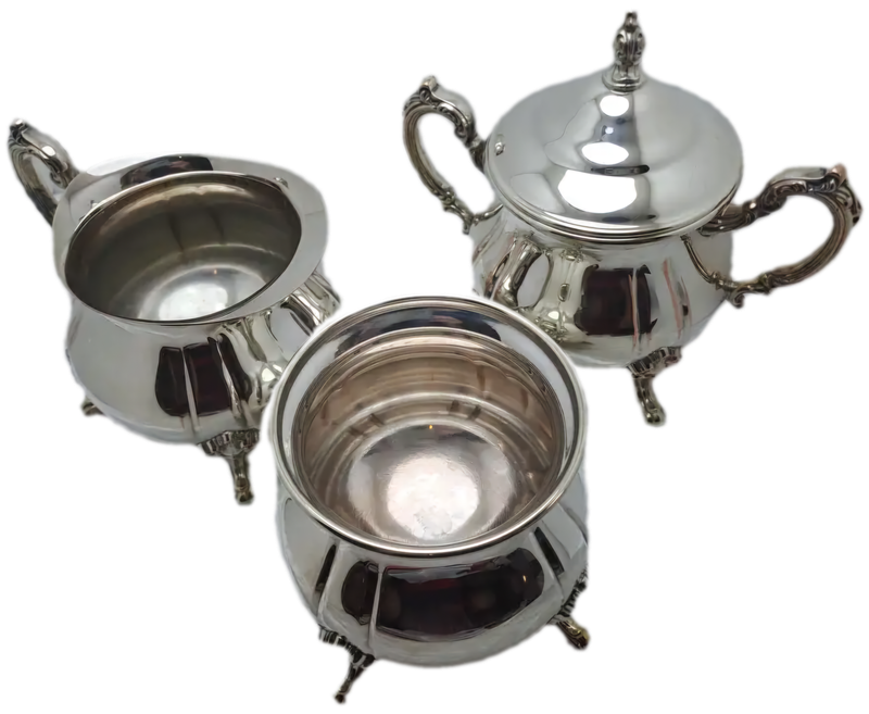Very Large 8pc Antique/Vintage Silver Plated on Copper Tea and Coffee set
