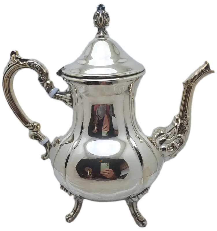 Very Large 8pc Antique/Vintage Silver Plated on Copper Tea and Coffee set
