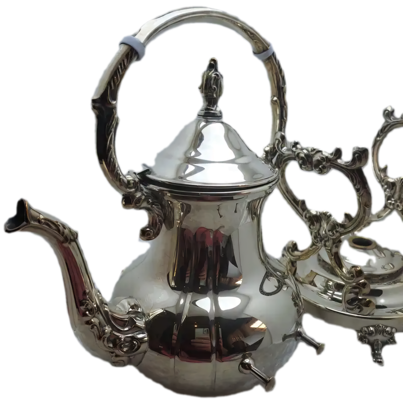 Very Large 8pc Antique/Vintage Silver Plated on Copper Tea and Coffee set