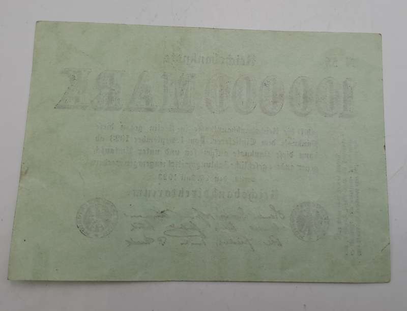 1923 Germany (1871-1948) 100 000 Mark Reichsbanknote