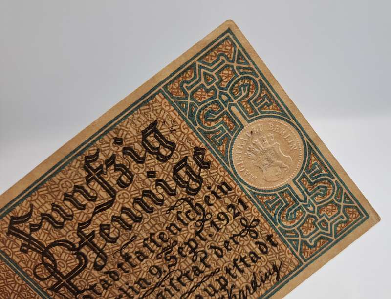 1921  Germany  German notgeld  Berlin, Prussian province  50 Pfennigs Districts Series - Issue 2