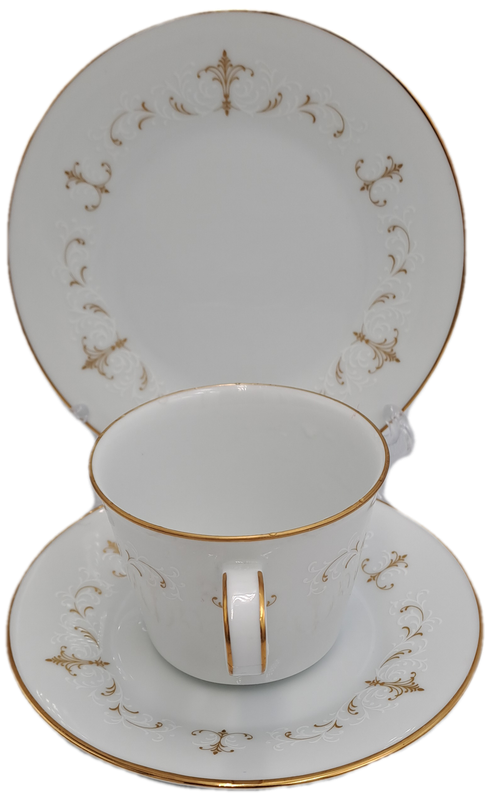 Vintage Noritake COURTNEY 6520 U.S. Design Pat.201508 Trio - Japan -(6 Available) as New