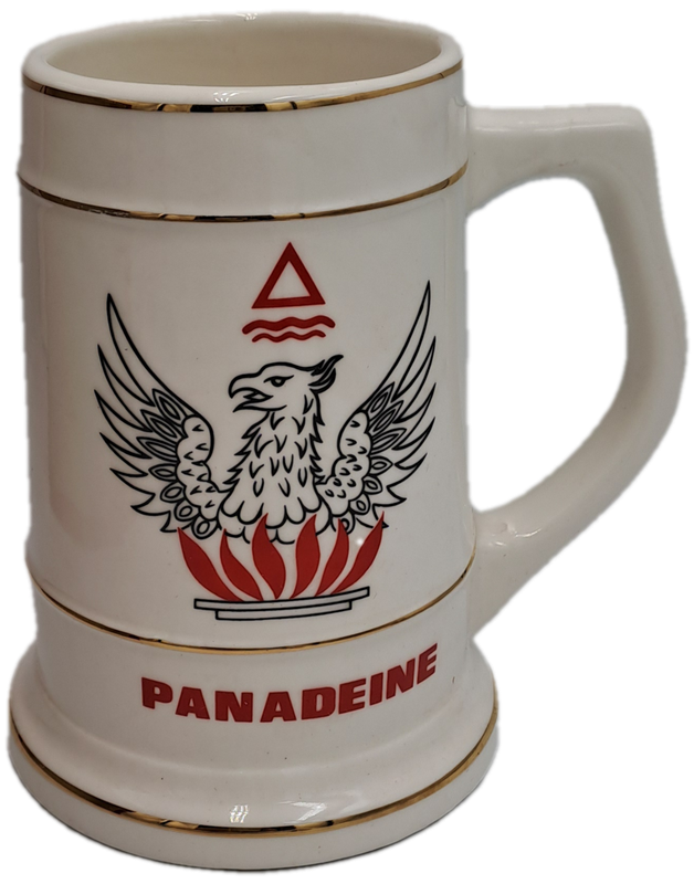 Vintage 1970 Continental China Vitreous Beer Stein -Panadeine -Made in South Africa -Boxed