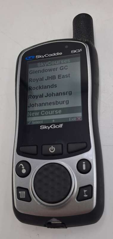 Pre-Owned SkyCaddie SG5 Handheld SkyGolf Golf GPS Rangefinder Case USB Cord Car Charger-Working
