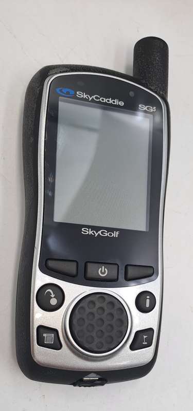 Pre-Owned SkyCaddie SG5 Handheld SkyGolf Golf GPS Rangefinder Case USB Cord Car Charger-Working