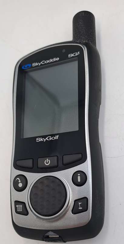 Pre-Owned SkyCaddie SG5 Handheld SkyGolf Golf GPS Rangefinder Case USB Cord Car Charger-Working