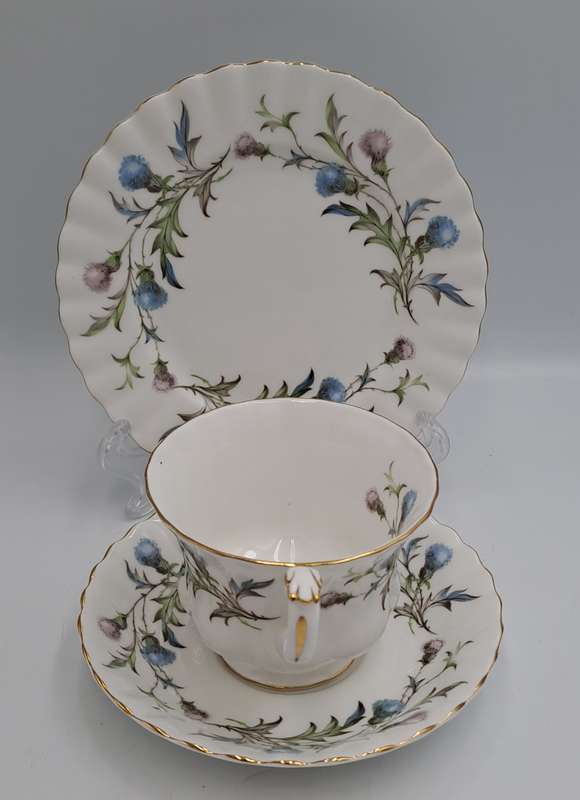 Vintage Royal Albert Brigadoon Tea Trio - English Bone China (10 Available)