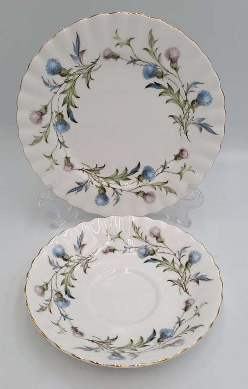 Vintage Royal Albert Brigadoon Tea Trio - English Bone China (10 Available)