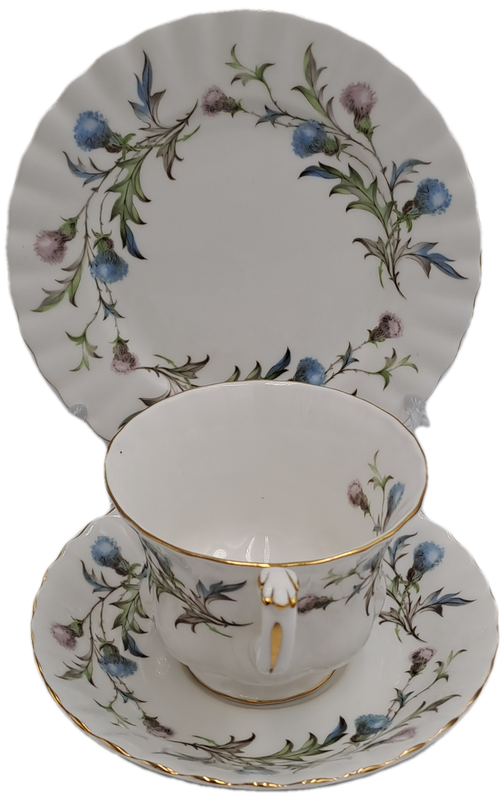 Vintage Royal Albert Brigadoon Tea Trio - English Bone China (10 Available)