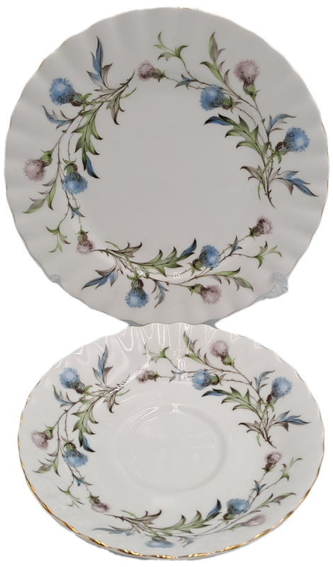 Vintage Royal Albert Brigadoon Tea Trio - English Bone China (10 Available)