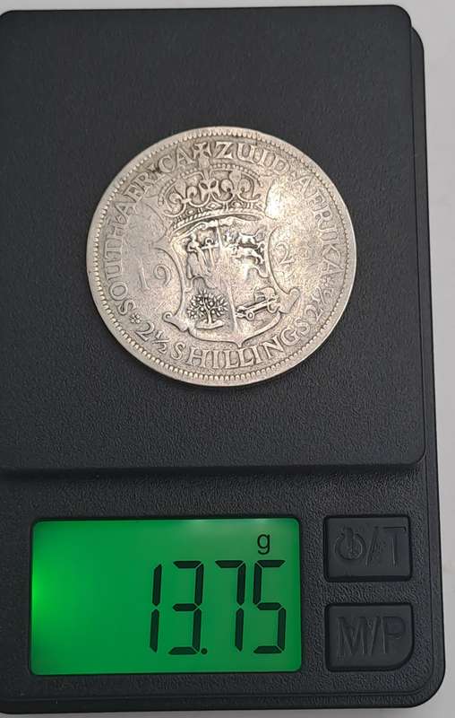 1923 Z.A.R  Silver 2½ Shillings - George V