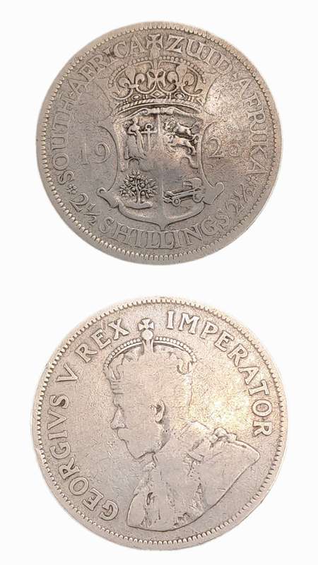 1923 Z.A.R  Silver 2½ Shillings - George V