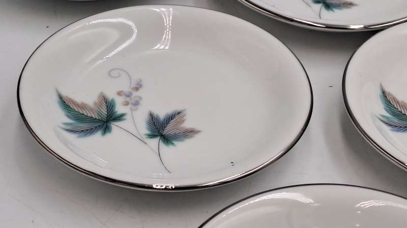 Rare!! 1950's Noritake "Vintage" 618 Royal Ceramic's -7 TINY appetiser plates only 9,2cm -JAPAN