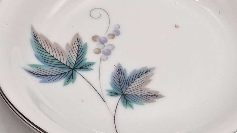 Rare!! 1950's Noritake "Vintage" 618 Royal Ceramic's -7 TINY appetiser plates only 9,2cm -JAPAN