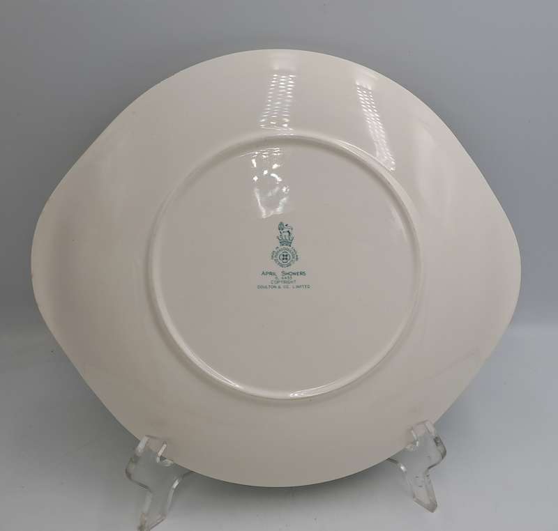 Vintage Royal Doulton "April Showers" D6435 Cake Plate