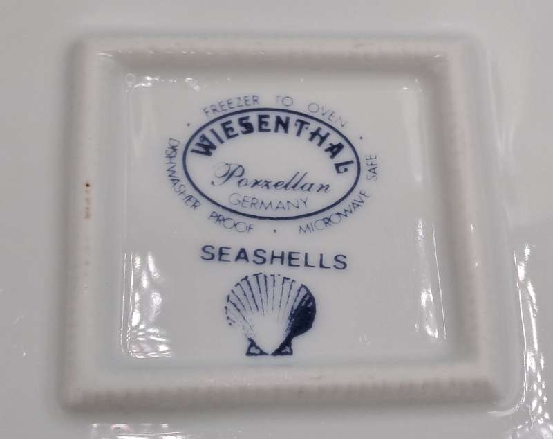 Large Wiesenthal Porcelain Oven Dish-Sea shell Pattern - Made In Germany-Freezer to Oven