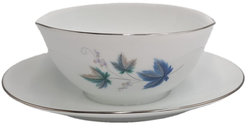 Rare!! 1950's Noritake "Vintage" 618 Royal Ceramic's -Gravy Boat with attached underplate -JAPAN