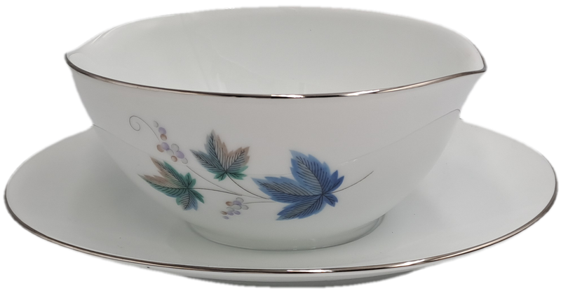 Rare!! 1950's Noritake "Vintage" 618 Royal Ceramic's -Gravy Boat with attached underplate -JAPAN