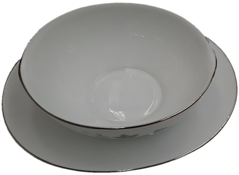 Rare!! 1950's Noritake "Vintage" 618 Royal Ceramic's -Gravy Boat with attached underplate -JAPAN