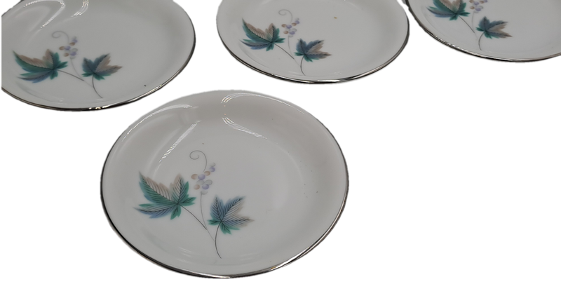 Rare!! 1950's Noritake "Vintage" 618 Royal Ceramic's -7 TINY appetiser plates only 9,2cm -JAPAN