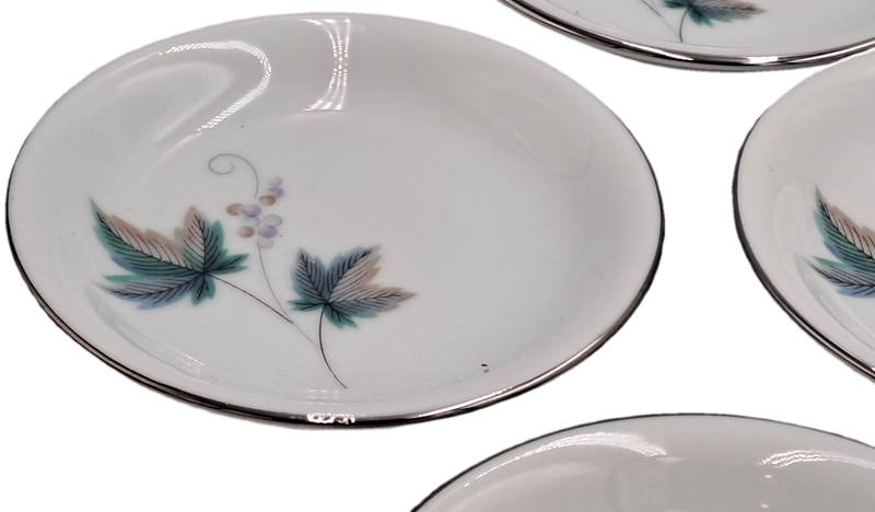 Rare!! 1950's Noritake "Vintage" 618 Royal Ceramic's -7 TINY appetiser plates only 9,2cm -JAPAN