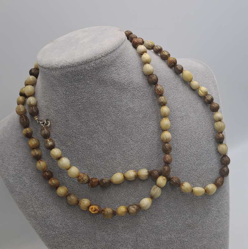 Vintage seed Bead Necklace 102cm