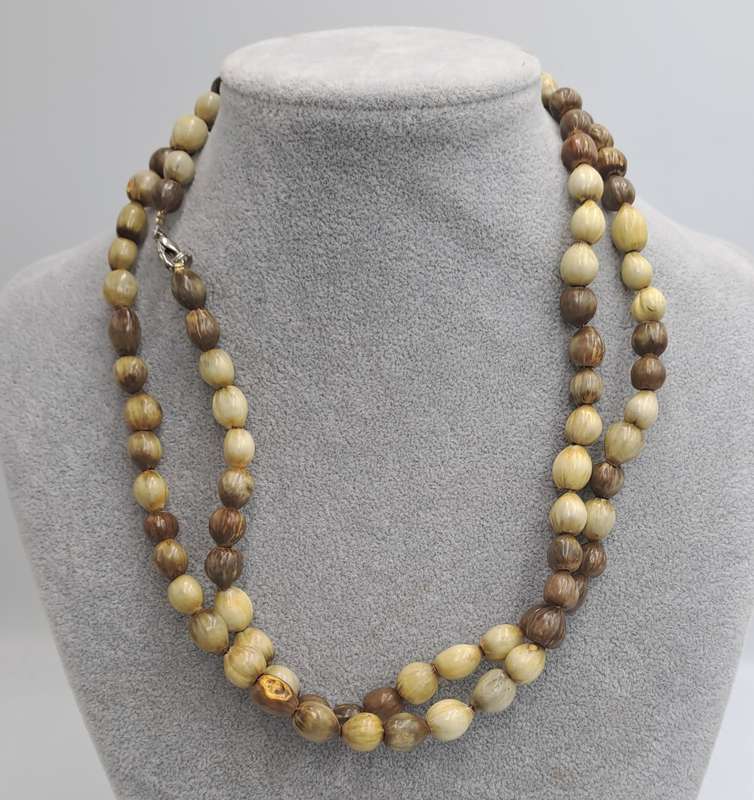 Vintage seed Bead Necklace 102cm
