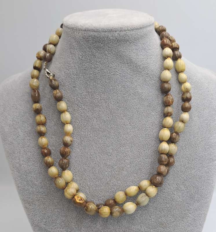 Vintage seed Bead Necklace 102cm
