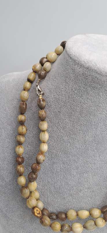 Vintage seed Bead Necklace 102cm