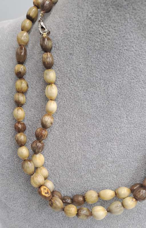 Vintage seed Bead Necklace 102cm