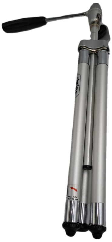Pre Owned Aluminium Arina Camera Tripod with bag - one leg missing small rubber stop