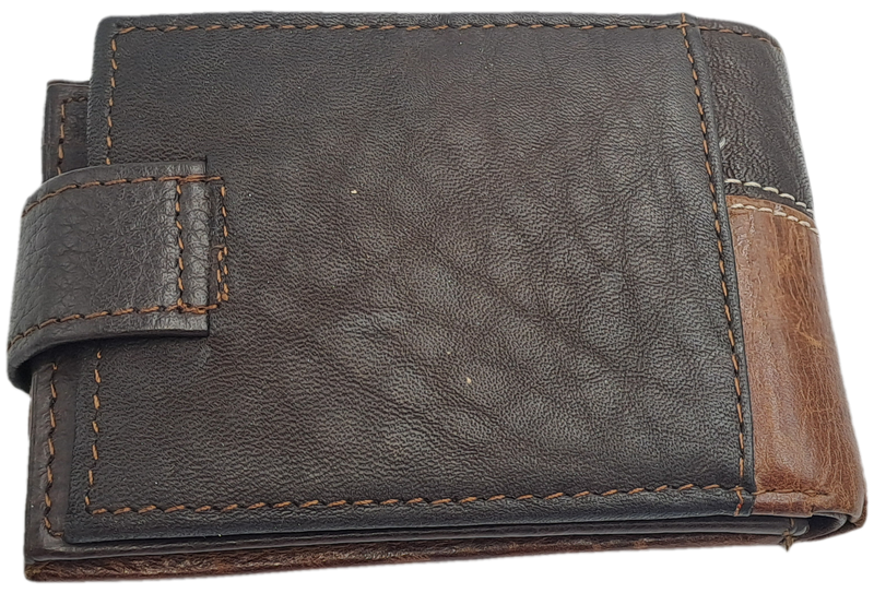 Brown Men's Genuine V.1.H  Leather Wallet -Holds Cards,Licence 0r ID and Change-Unused
