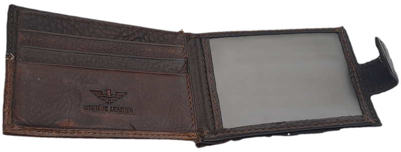 Brown Men's Genuine V.1.H  Leather Wallet -Holds Cards,Licence 0r ID and Change-Unused