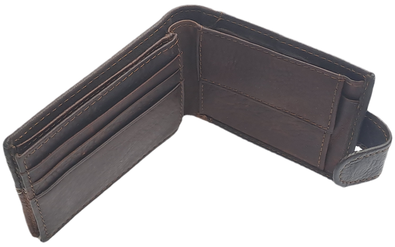 Brown Men's Genuine V.1.H  Leather Wallet -Holds Cards,Licence 0r ID and Change-Unused