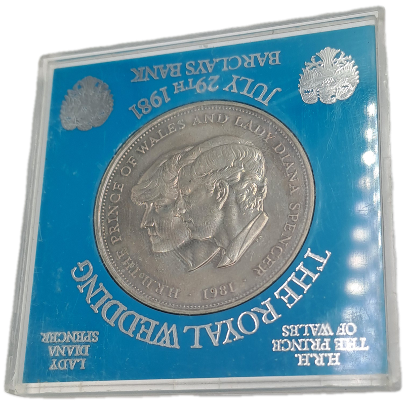 1981 The Royal Wedding Commemorative Crown-Charles and Diana - UNC In Holder