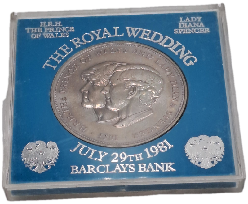 1981 The Royal Wedding Commemorative Crown-Charles and Diana - UNC In Holder