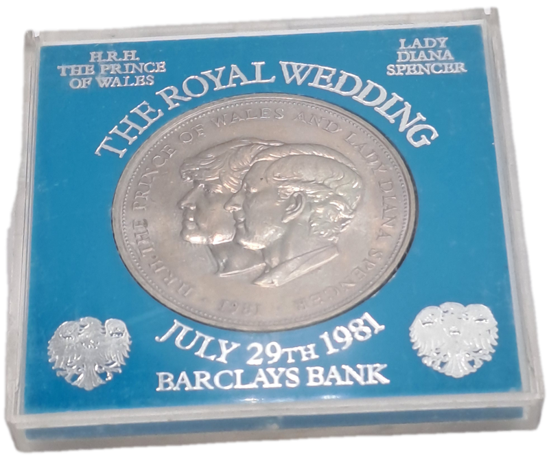 1981 The Royal Wedding Commemorative Crown-Charles and Diana - UNC In Holder