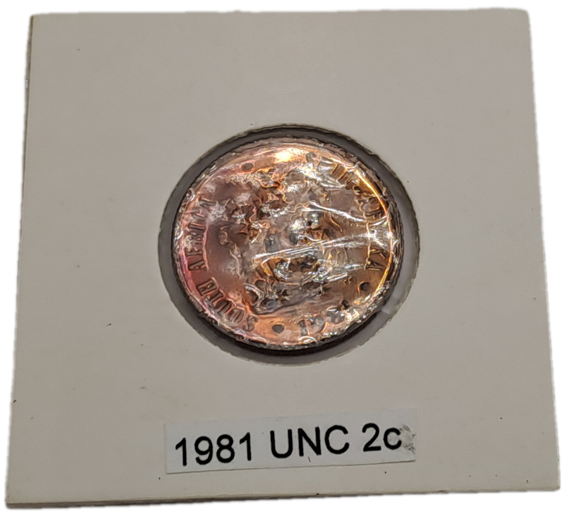 1981 South Africa 2 Cents SOUTH AFRICA - UNcirculated