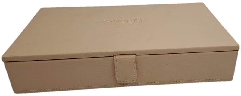 Pandora Leather Covered Jewelry Box with Mirror