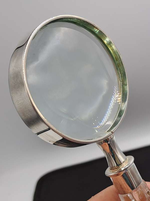 Magnifying Glass and Letter Opener with Crystal handles-Maison de Campagne-French Made