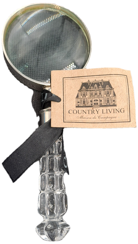 Magnifying Glass and Letter Opener with Crystal handles-Maison de Campagne-French Made