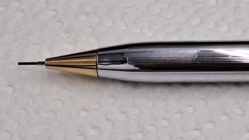 Vintage Mechanical CROSS Pencil in Box - Chrome and Gold tone - working